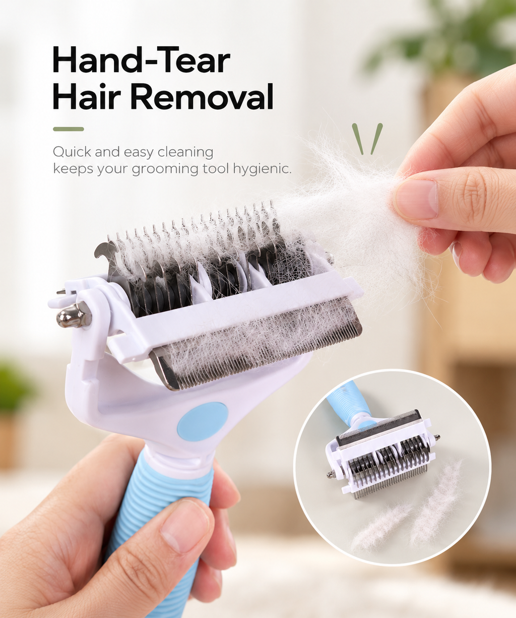 Mirevo 3-in-1 Pet Grooming Comb