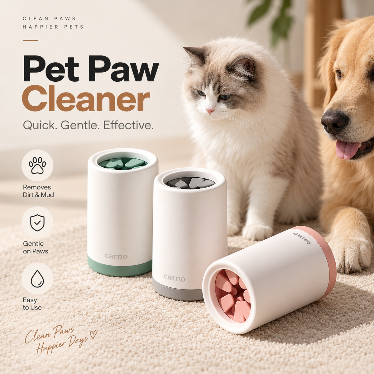 Mirevo Pet Paw Cleaner