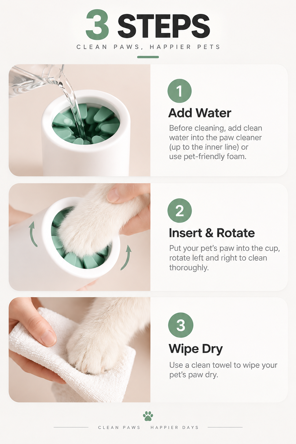 Mirevo Pet Paw Cleaner