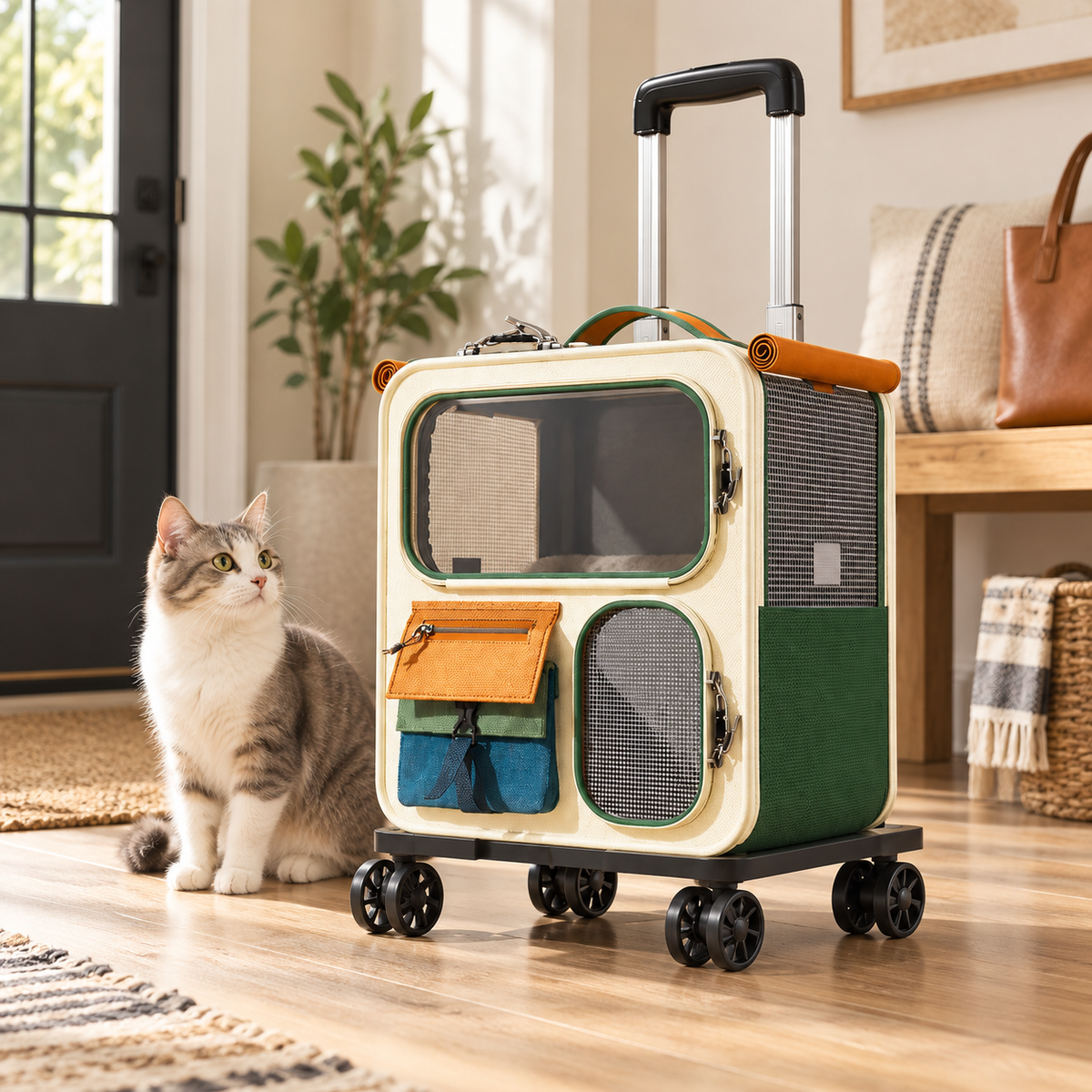 Mirevo Roll & Roam Convertible Pet Carrier