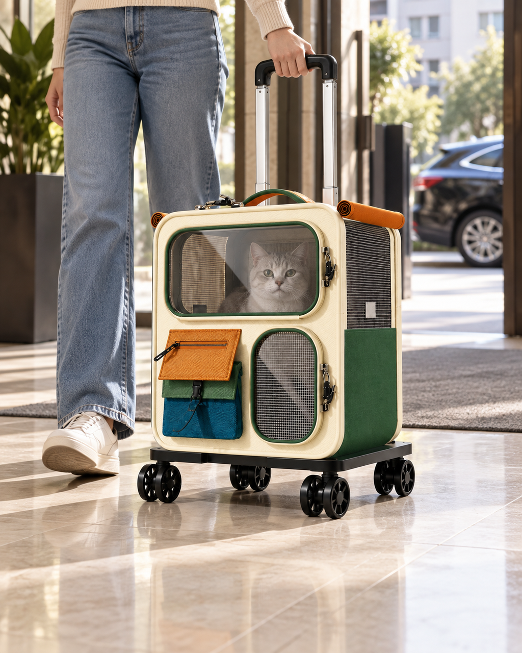 Mirevo Roll & Roam Convertible Pet Carrier